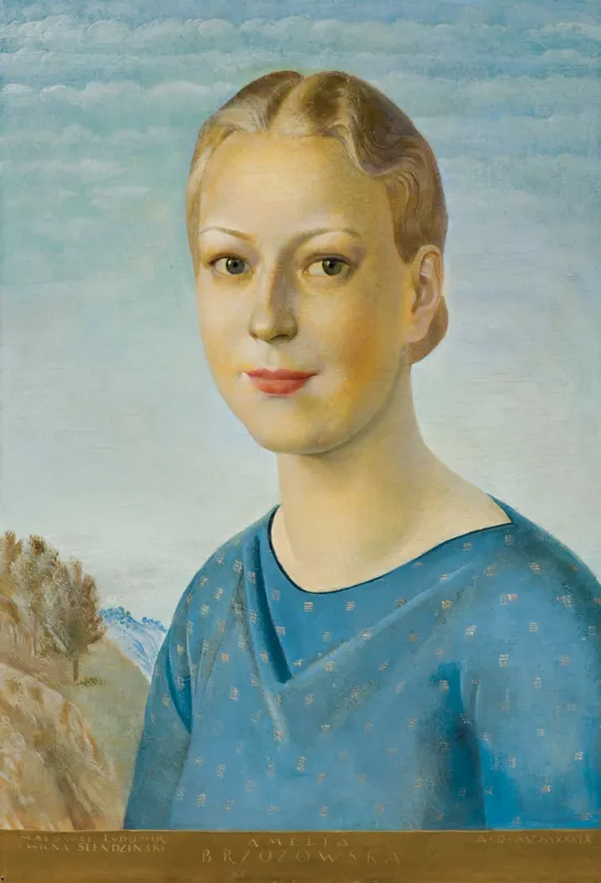 Ludomir Sleńdziński, PORTRET AMELII BRZOZOWSKIEJ, 1939