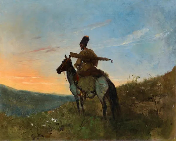 Józef Brandt, KOZAK NA PATROLU, 1874