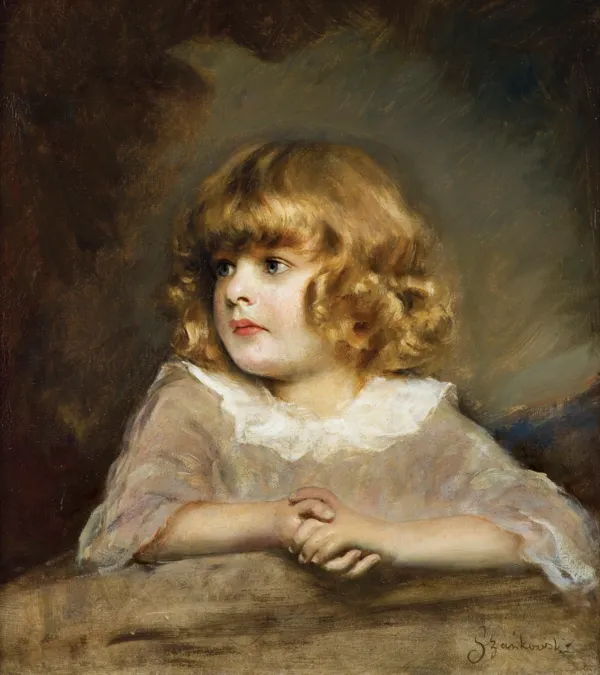 Bolesław Szańkowski, PORTRET CÓRKI ADY, ok. 1917