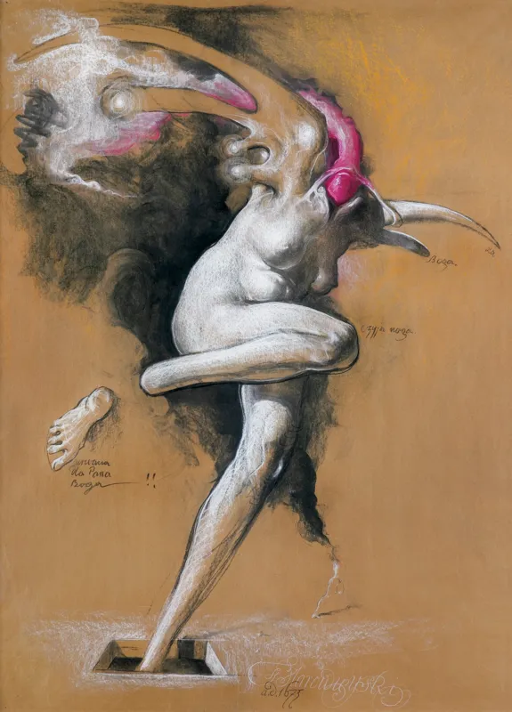 Franciszek Starowieyski, OLA BOGA, CZYJA NOGA, 1975