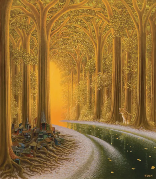 Jacek Yerka, ZŁOTOUJŚCIE, 2021