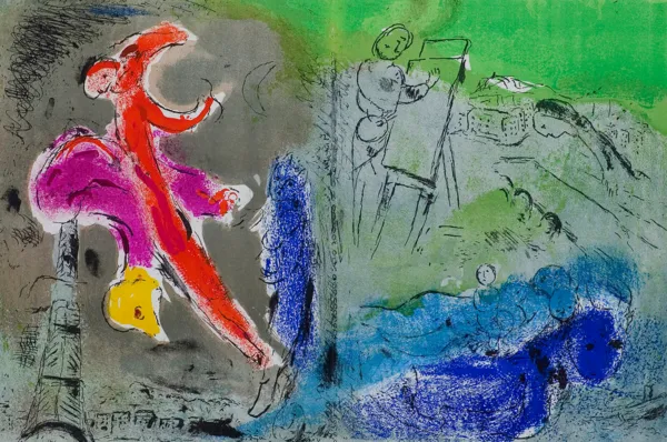 Marc Chagall, WIZJA PARYŻA, 1952