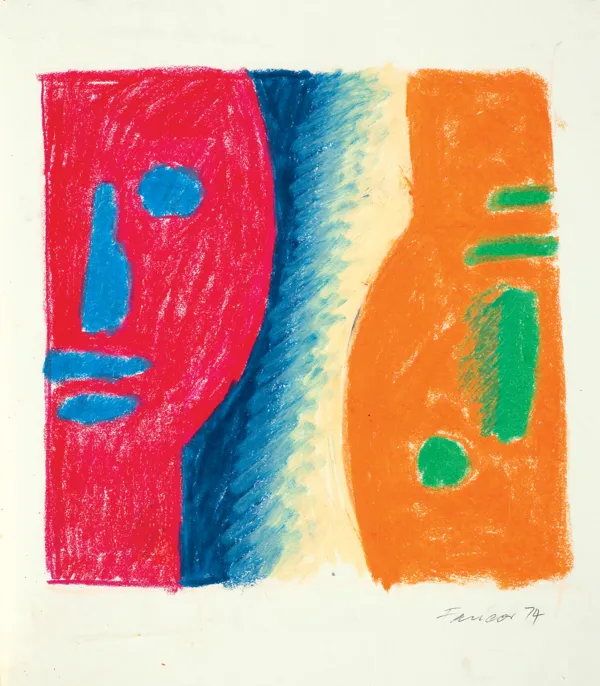 Wojciech Fangor, I.S. (INTER-FACIAL SPACE), 1974