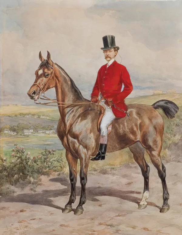 Juliusz Kossak, PORTRET WILHELMA SIEMIEŃSKIEGO-LEWICKIEGO, 1889