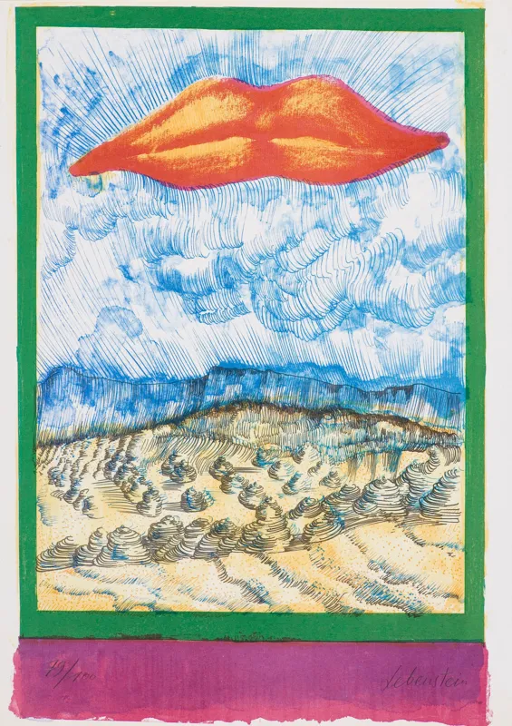 Jan Lebenstein, PEJZAŻ Z USTAMI, 1972