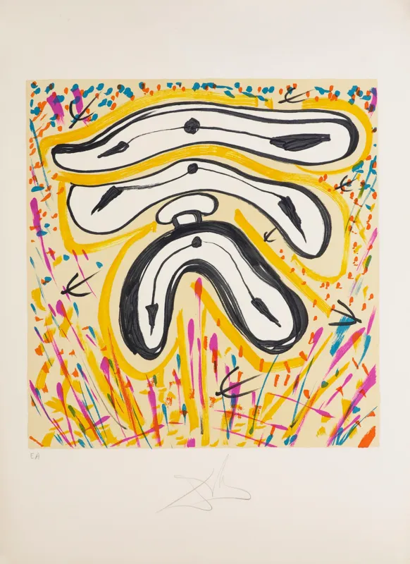 Salvador Dali, POZA CZASEM, Z CYKLU WITRAŻE, 1973