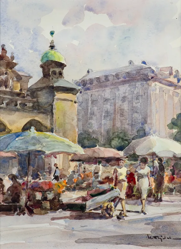 Henryk  Sajdak, KRAKÓW - RYNEK GŁÓWNY