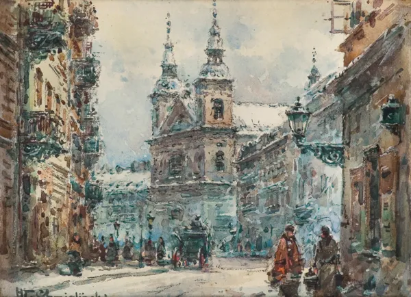 Władysław Chmieliński (Stachowicz), UL. FRETA Z KOŚCIOŁEM ŚW. DUCHA, przed 1939