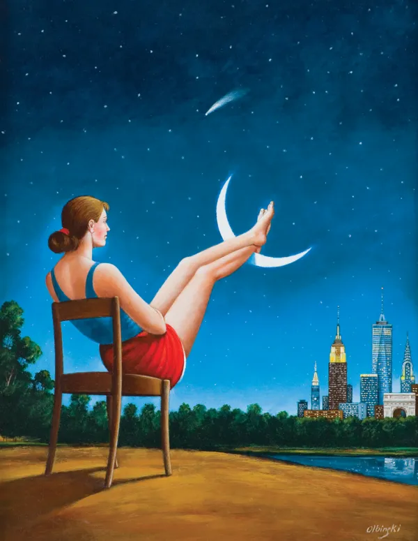 Rafał Olbiński, TRZECI WYMIAR CZASU – NOWY JORK, 2018