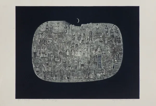 Lucjan Mianowski, PEJZAŻ KSIĘŻYCOWY, 1989