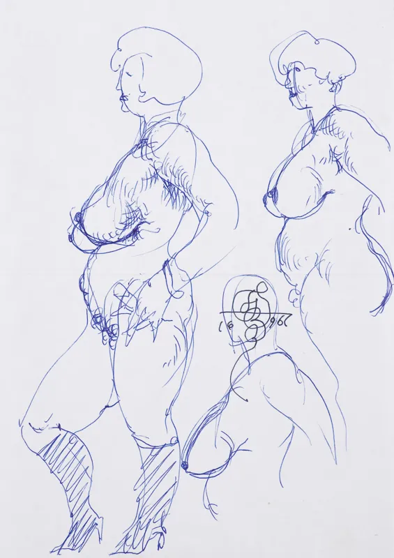 Franciszek Starowieyski, Dwa akty, 1996