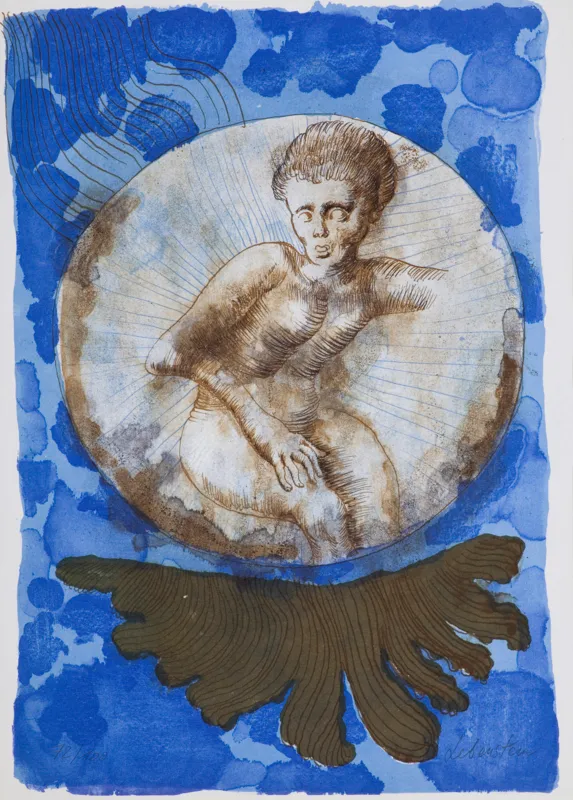 Jan Lebenstein, Ilustracja do „Cinquante ans de poésie", 1972