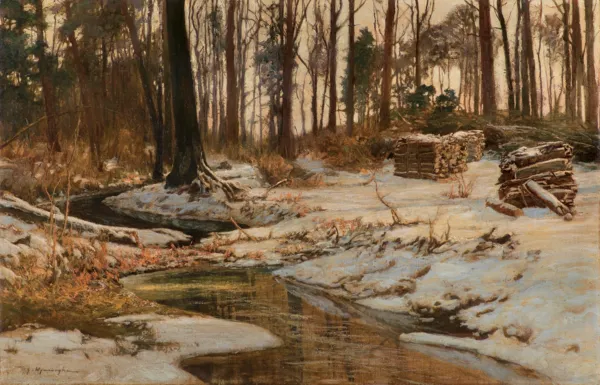 Michał Gorstkin Wywiórski, STRUMIEŃ W ZIMOWYM LESIE