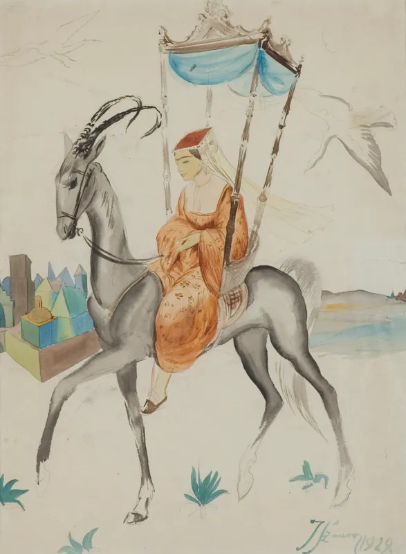 Jan Marcin Szancer, Ilustracja do orientalnej bajki, 1929