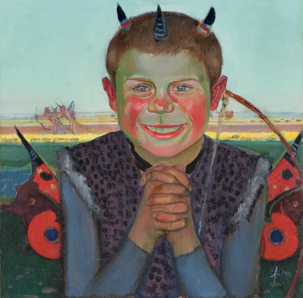 Vlastimil Hofman, PORTRET CHŁOPCA, ok. 1910