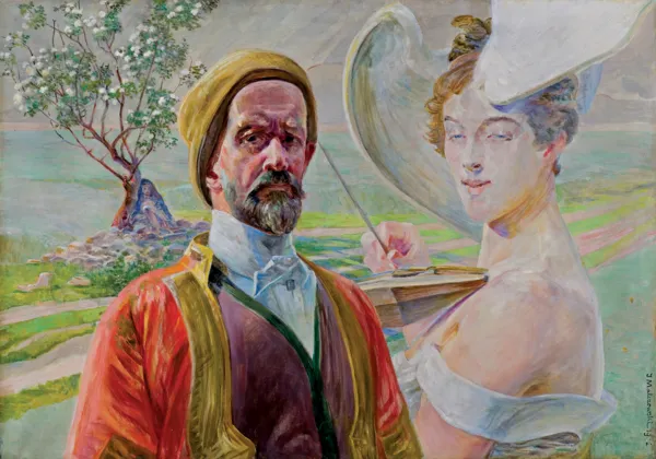 Jacek Malczewski, AUTOPORTRET Z MEDUZĄ, 1922