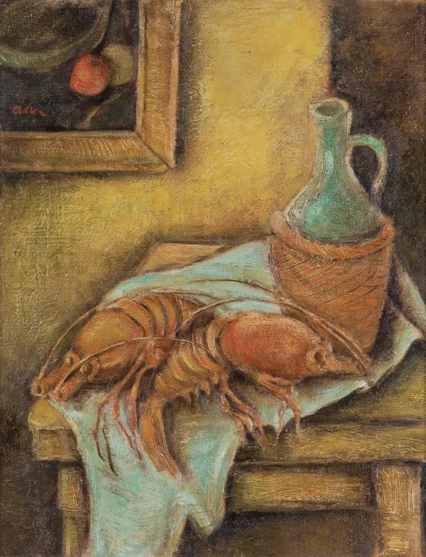 Jankiel  Adler, MARTWA NATURA Z LANGUSTAMI, 1929-1930