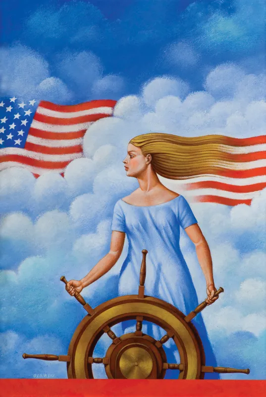 Rafał Olbiński, ATLANTIC MONTHLY - ILUSTRACJA, lata 80. XX w.