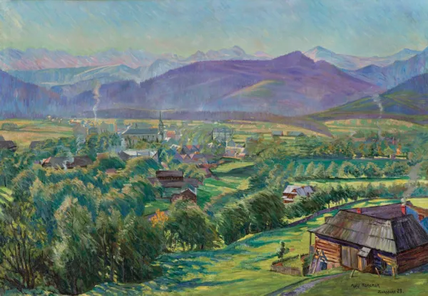 Maks  Haneman, WIDOK ZAKOPANEGO, 1923
