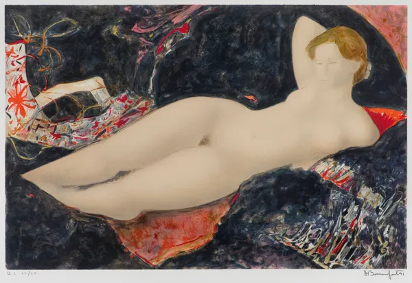 Alain Bonnefoit, AKT LEŻĄCEJ KOBIETY, 1991