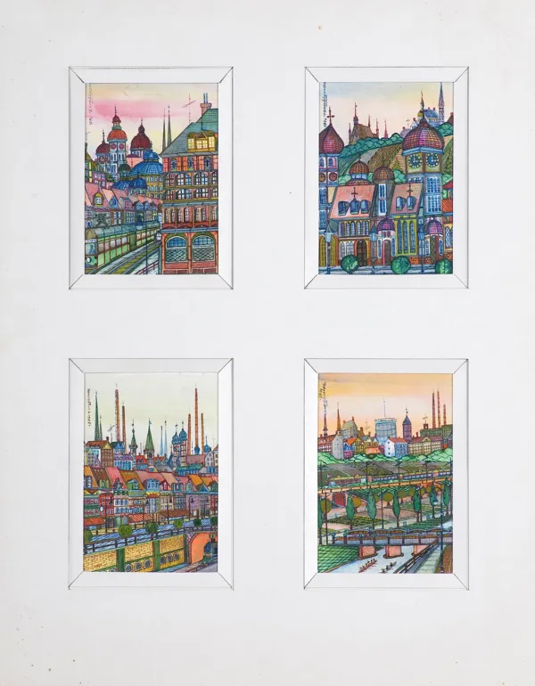 Zygmunt Warczygłowa, Cztery widoki miast II, 1985