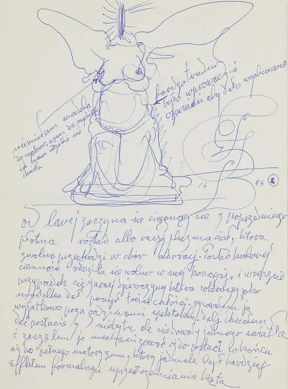 Franciszek Starowieyski, SZKIC DO OBRAZU „W OCZEKIWANIU OCALICIELA"