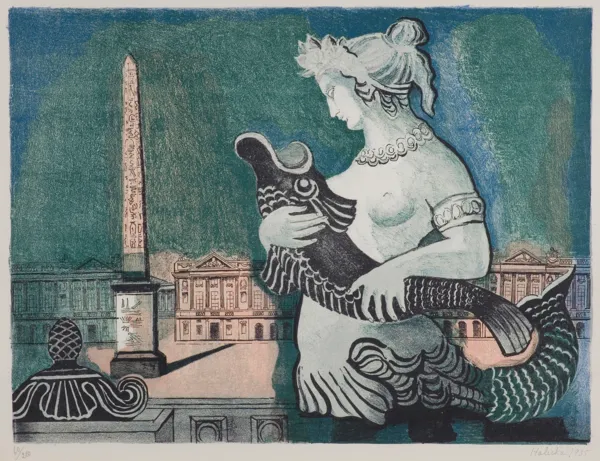 Alicja Halicka, PLACE DE LA CONCORDE W PARYŻU,1955