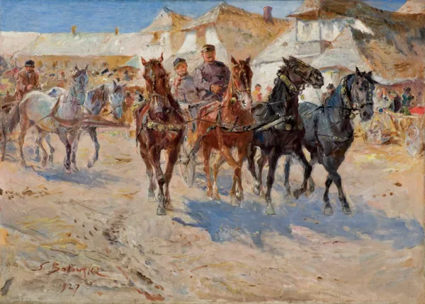 Stanisław Kaczor Batowski, SCENA W MIASTECZKU, 1927