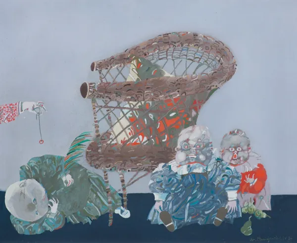 Zbysław Marek Maciejewski, Bez tytułu (Dzieci i fotel), IV 1984