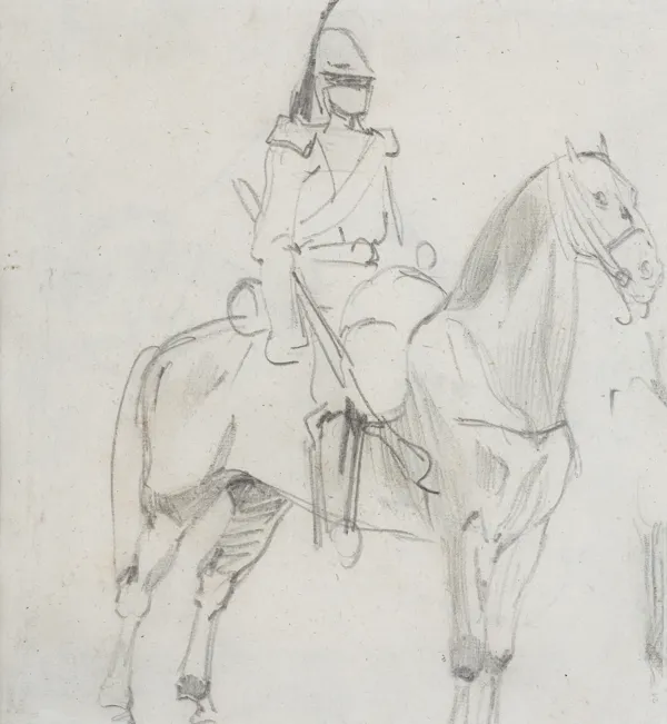 Piotr Michałowski, DRAGON NA KONIU, 1832-1835