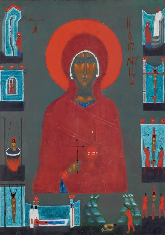 Jerzy Nowosielski, ŚW. PARASKIEWA, 1981