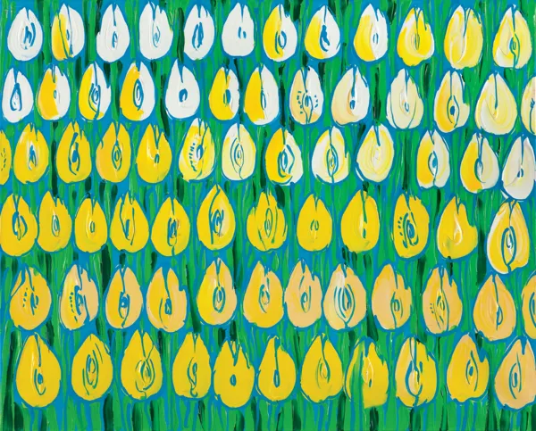 Edward Dwurnik, ŻÓŁTE TULIPANY, 2018