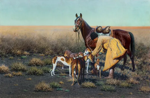 Hugo Ungewitter, W SPOPIELAŁYM STEPIE, 1934