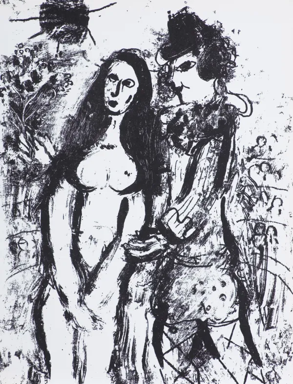 Marc Chagall, Zakochany klaun, 1963