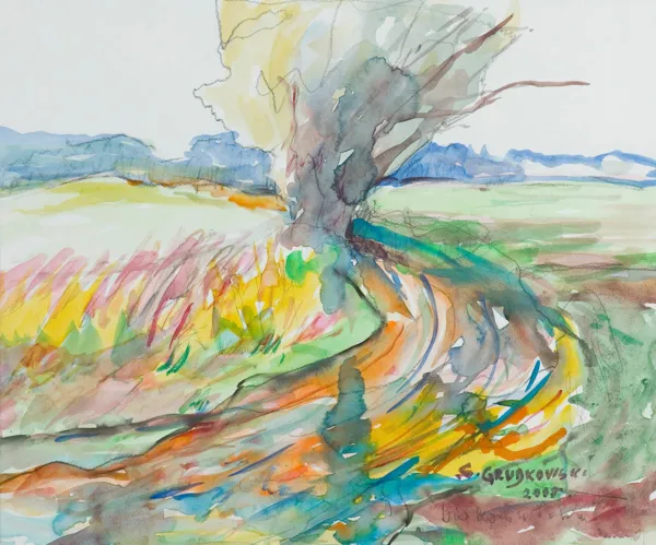 Sergiusz  Grudkowski, PORANEK W SŁOŃCU, Z CYKLU „MAZOWSZE”, 2005