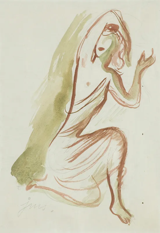 Jan Marcin Szancer, KLĘCZĄCA KOBIETA - PÓŁAKT