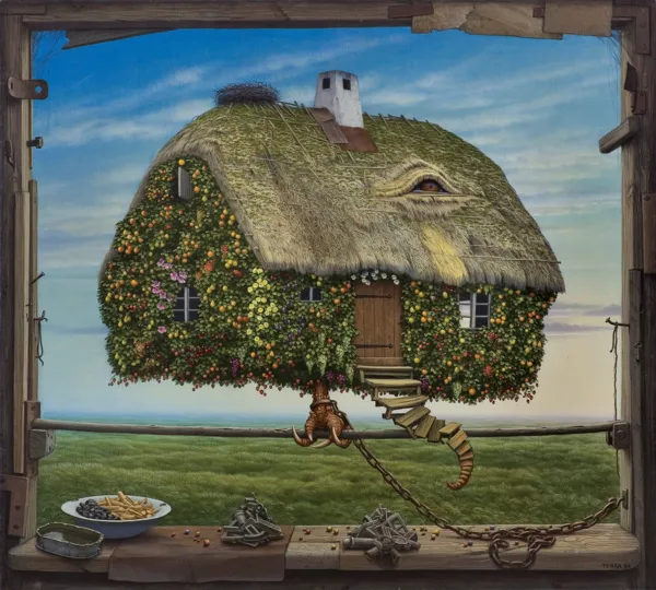 Jacek Yerka, PEŁNA MISKA, 1994