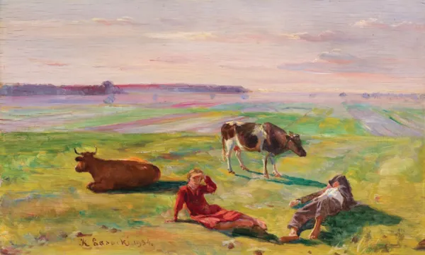 Kazimierz Lasocki, PASTUSZKOWIE NA PASTWISKU, 1934