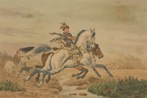 Juliusz Kossak, LUZAK W POCHODZIE, 1892