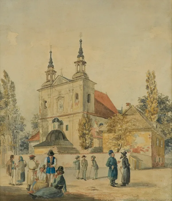 Antoni Kozakiewicz, PRZED ŚWIĘTYM FLORIANEM W KRAKOWIE, ok. 1880
