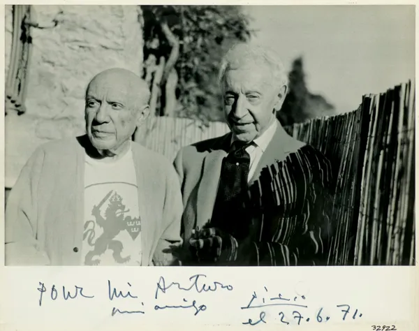 Autor nieznany, PICASSO I ARTUR RUBINSTEIN, 1971