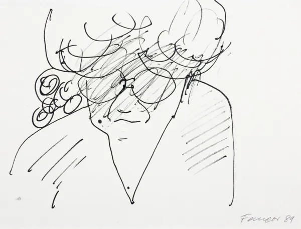 Wojciech Fangor, Szkic do obrazu „Siostry”, 1989