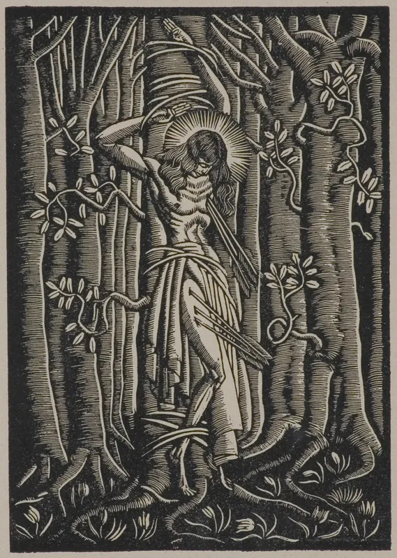 Władysław Skoczylas, ŚW. SEBASTIAN, 1915