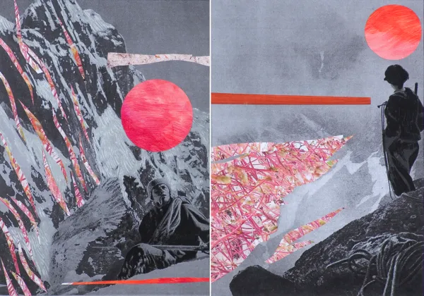 Monika Stolarska, WZGÓRZA (DYPTYK), 2022