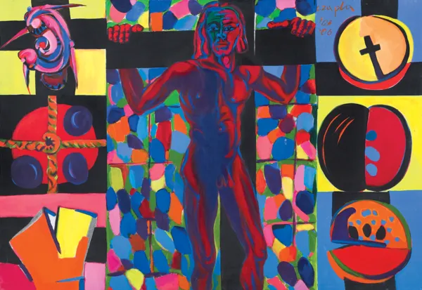 Marian Czapla, PODJĘCIE KRZYŻA Z CYKLU „ECCE HOMO“, 2003