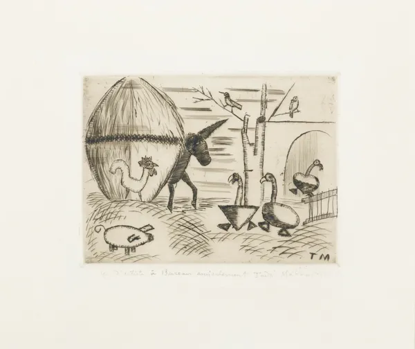 Tadeusz Makowski, PODWÓRKO, ok. 1930