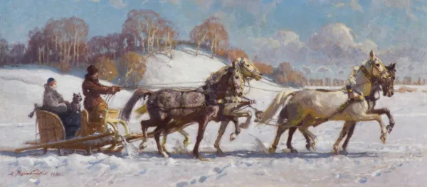 Zygmunt Rozwadowski, ZIMOWA PRZEJAŻDŻKA, 1932