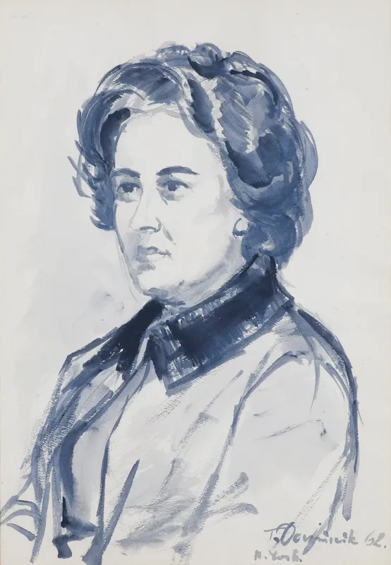 Tadeusz Dominik, PORTRET ZOFII JORDANOWSKIEJ, 1962