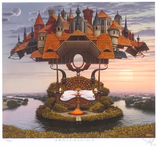 Jacek Yerka, BALDACHIM, 2000