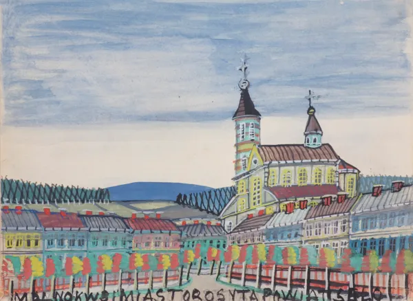 Nikifor Krynicki, MIASTECZKO W GÓRACH